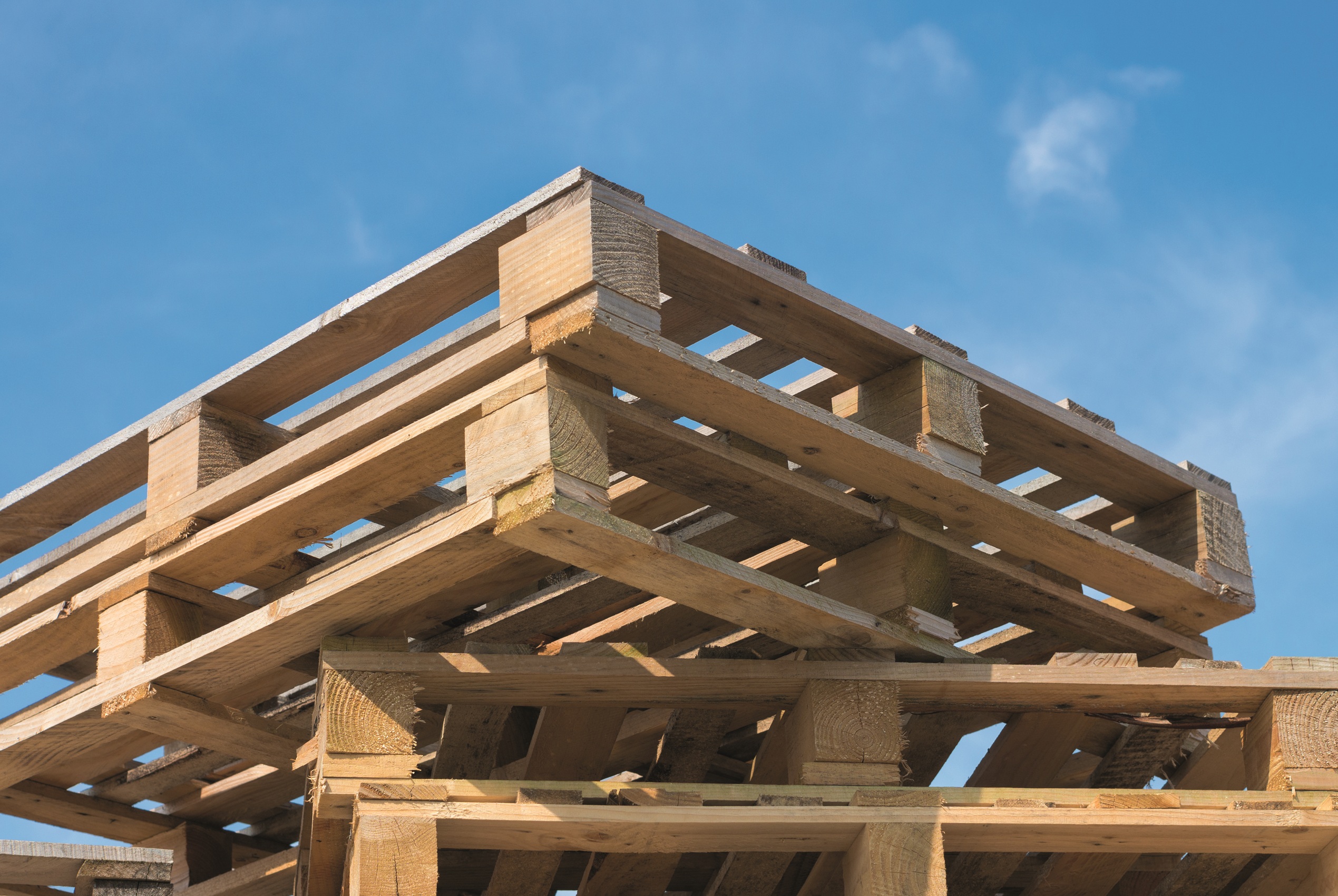 piled up pallets